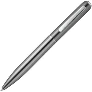 Ручка шариковая Scribo, серо-стальная — изображение 3