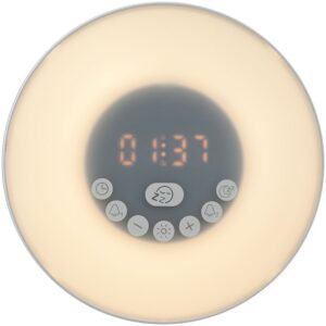 Лампа-колонка со световым будильником dreamTime, ver.2, белая — изображение 3