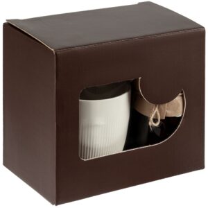 Коробка с окном Gifthouse, коричневая — изображение 4
