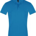 Рубашка поло мужская Perfect Men 180 бирюзовая