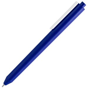Ручка шариковая Pigra P03 Mat, темно-синяя с белым — изображение 3
