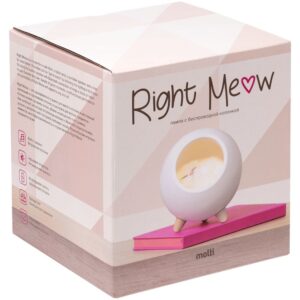 Беспроводная лампа-колонка Right Meow, белая — изображение 13