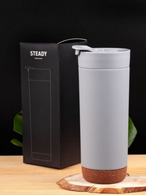 Термостакан Steady, серый — изображение 9