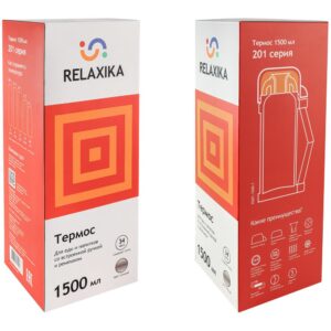 Термос для еды и напитков Relaxika 1500, стальной — изображение 6