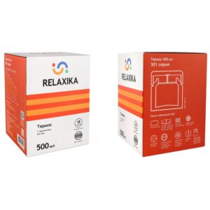 Термос для еды Relaxika 500, в чехле, стальной — изображение 6