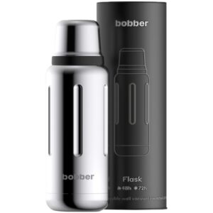 Термос Flask 1000, вакуумный, стальной зеркальный — изображение 2