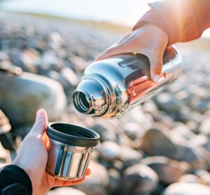 Термос Flask 1000, вакуумный, стальной зеркальный — изображение 7