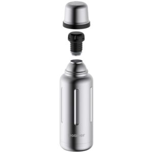 Термос Flask 1000, вакуумный, стальной матовый — изображение 3