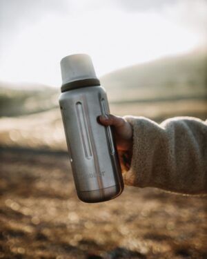 Термос Flask 1000, вакуумный, стальной матовый — изображение 8