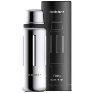 Термос Flask 470, вакуумный, стальной зеркальный — изображение 2