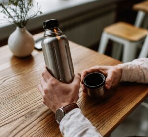 Термос Flask 470, вакуумный, стальной матовый — изображение 7