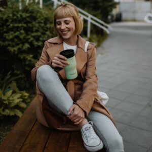 Термостакан Tumbler 350, вакуумный, зеленый — изображение 8