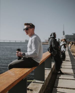 Термостакан Tumbler 470, вакуумный, черный — изображение 5