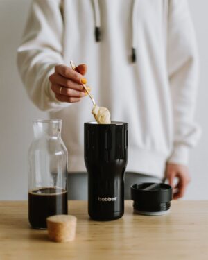 Термостакан Tumbler 470, вакуумный, черный — изображение 7