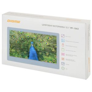 Цифровая фоторамка Digma PF-1043, белая — изображение 7