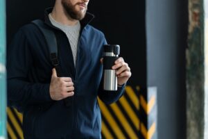 Термостакан Tralee XL, серебристый — изображение 9