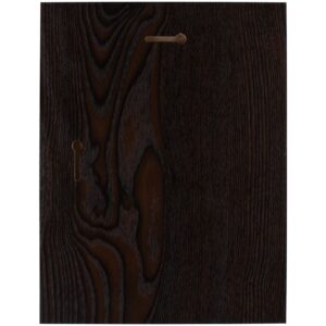 Плакетка Plaque, большая, венге с серебристой пластиной — изображение 3