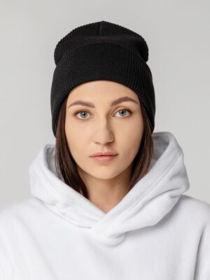Шапка Real Rib, черная — изображение 4
