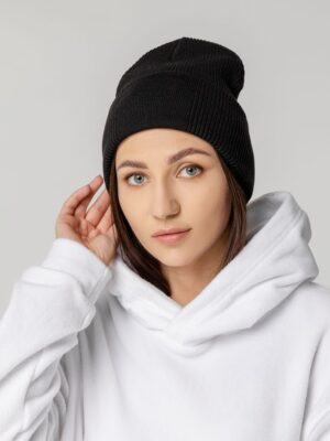 Шапка Real Rib, черная — изображение 5