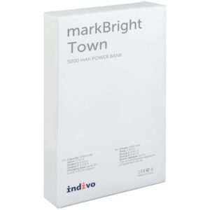 Аккумулятор с подсветкой markBright Town, 5000 мАч, черный — изображение 8