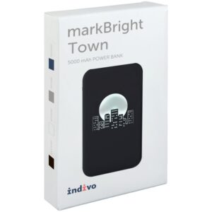 Аккумулятор с подсветкой markBright Town, 5000 мАч, черный — изображение 7