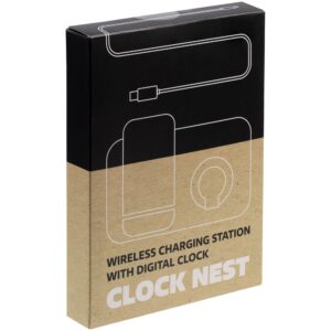 Зарядная станция с часами Clock Nest, черная — изображение 11