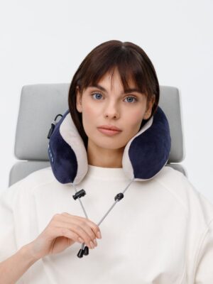 Дорожная подушка-массажер inRelax, синяя — изображение 20