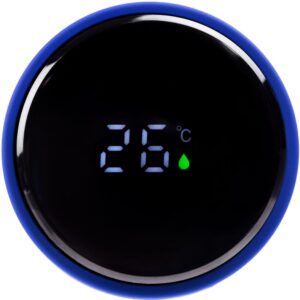 Смарт-бутылка с заменяемой батарейкой Long Therm Soft Touch, синяя — изображение 6