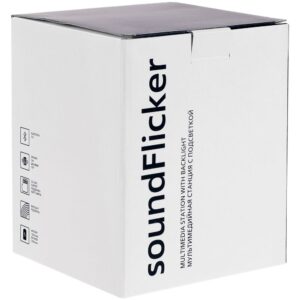Беспроводная колонка с подсветкой soundFlicker, черная — изображение 7