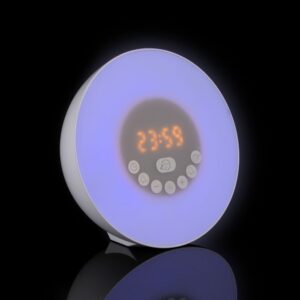 Лампа-колонка со световым будильником dreamTime, ver.2, белая — изображение 12