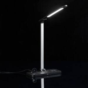 Настольная лампа с беспроводной зарядкой Power Light, черная — изображение 8