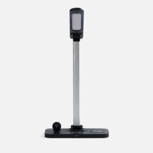 Настольная лампа с беспроводной зарядкой Power Light, черная — изображение 3