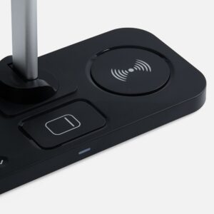Настольная лампа с беспроводной зарядкой Power Light, черная — изображение 6