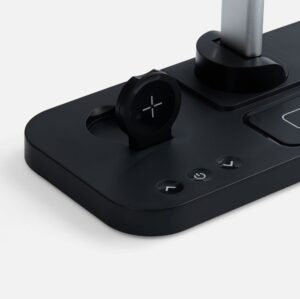 Настольная лампа с беспроводной зарядкой Power Light, черная — изображение 5