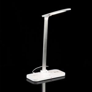 Настольная лампа с беспроводной зарядкой Power Light, белая — изображение 12