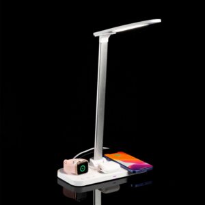Настольная лампа с беспроводной зарядкой Power Light, белая — изображение 9