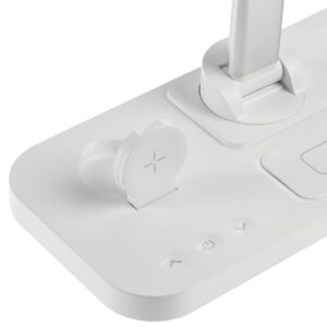 Настольная лампа с беспроводной зарядкой Power Light, белая — изображение 7