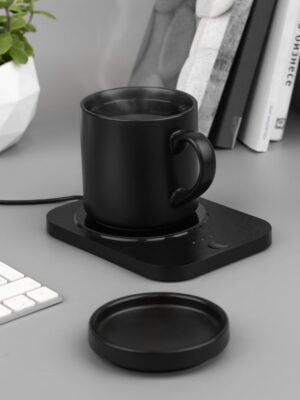 Кружка с подогревом и беспроводной зарядкой Dual Base Plus, черная — изображение 12