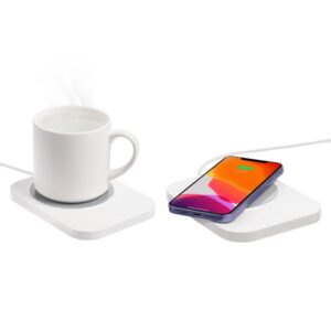 Кружка с подогревом и беспроводной зарядкой Dual Base Plus, белая — изображение 9