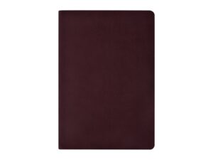 Бизнес тетрадь А5 Megapolis flex 60 л. soft touch клетка, бордовый — изображение 2