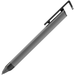 Ручка шариковая Standic с подставкой для телефона, серая — изображение 2