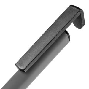 Ручка шариковая Standic с подставкой для телефона, серая — изображение 5