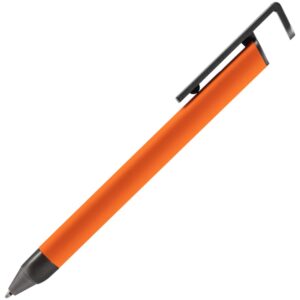 Ручка шариковая Standic с подставкой для телефона, оранжевая — изображение 2