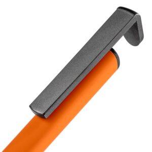 Ручка шариковая Standic с подставкой для телефона, оранжевая — изображение 5
