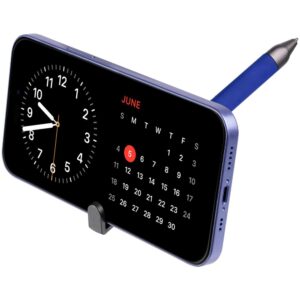 Ручка шариковая Standic с подставкой для телефона, синяя — изображение 7