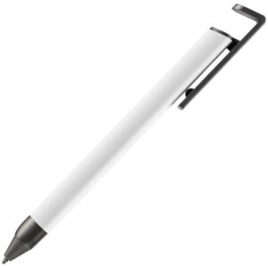 Ручка шариковая Standic с подставкой для телефона, белая — изображение 3