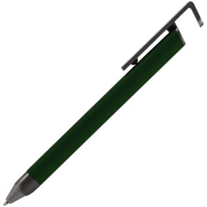 Ручка шариковая Standic с подставкой для телефона, зеленая — изображение 2