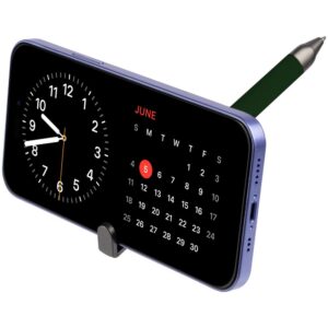 Ручка шариковая Standic с подставкой для телефона, зеленая — изображение 7