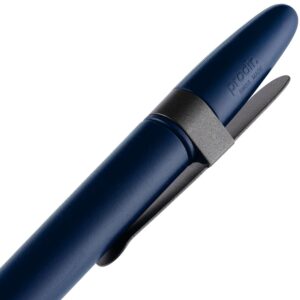 Ручка шариковая Prodir DS5 TSM Metal Clip, синяя с серым — изображение 5