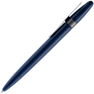 Ручка шариковая Prodir DS5 TSM Metal Clip, синяя с серым — изображение 3
